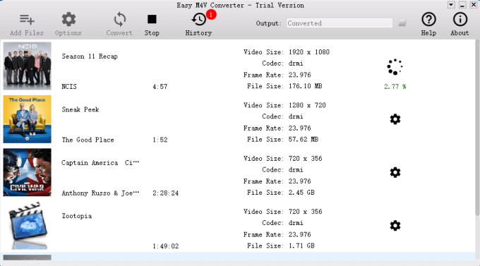 Converting M4V to MP4