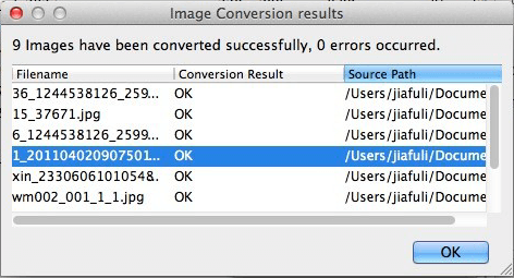 KDC conversion results