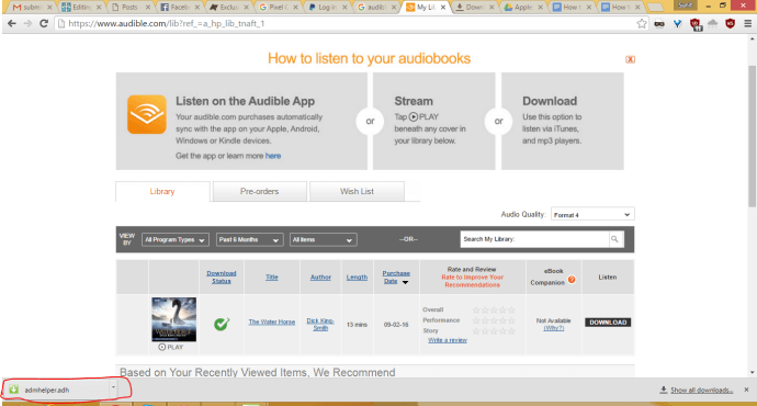 Download audiobooks