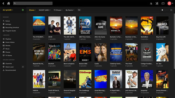 plex media server download tv